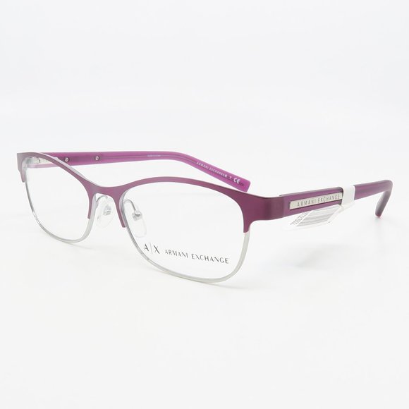 AX 1010 6050 Armani Exchange 53mm New Dark Purple Eyeglasses with case - Picture 5 of 7
